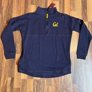 University of California Golden Bears 1/4 Zip Jacket Pullover Colosseum Womans M